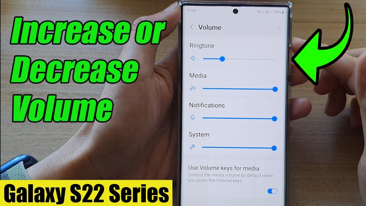 Galaxy S22/S22+/Ultra: How to Increase/Decrease Volume