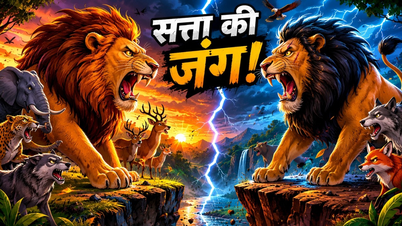 जंगल का बँटवारा | Jungle Ka Batwaran | Animal Story |जंगल का कानून |  | Hindi Kahani |