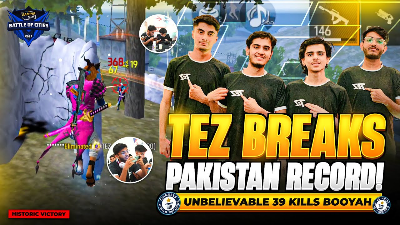 39 KILLS in 1 Match?! TEZ Makes History 🇵🇰 | BOC LAN  Raw video 🔥 | Pakistan&rsquo;s New Record! 🎮👑