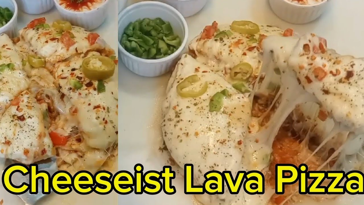 The Best Homemade Lava Pizza You'll Ever Eat | World Cheesiest Pizza |cheese burst pizza| Lava Pizza