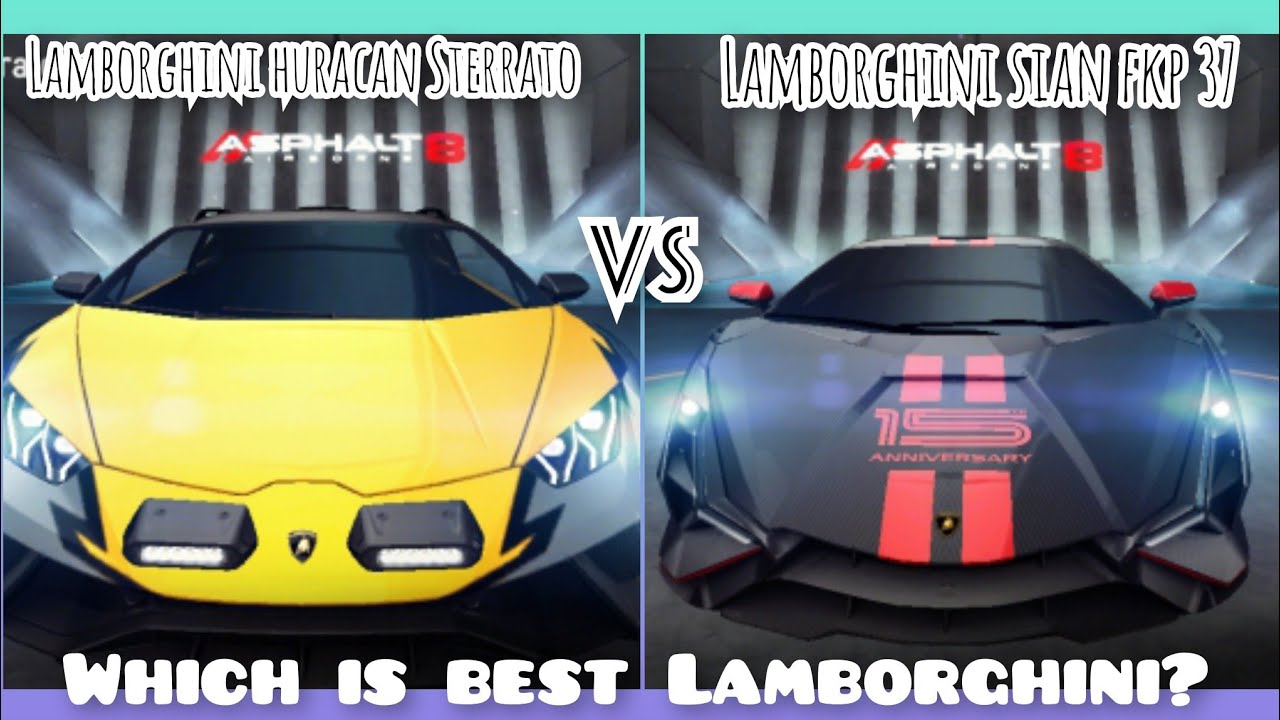 Асфальт 8 | Lamborghini Huracan sterrato против Lamborghini Sian FKP 37. Полное сравнение