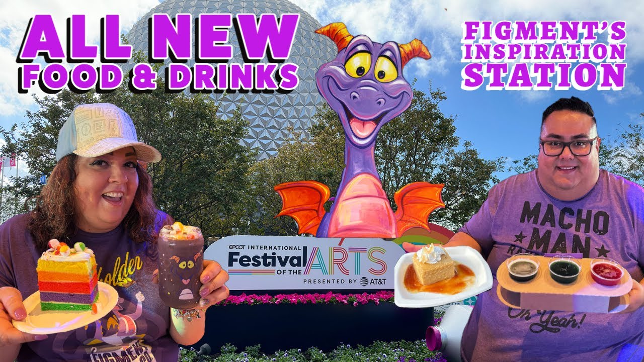 EPCOT Festival of the Arts 2023 - ALL NEW Food, Merch & Art | Figment Popcorn Bucket | Disney World