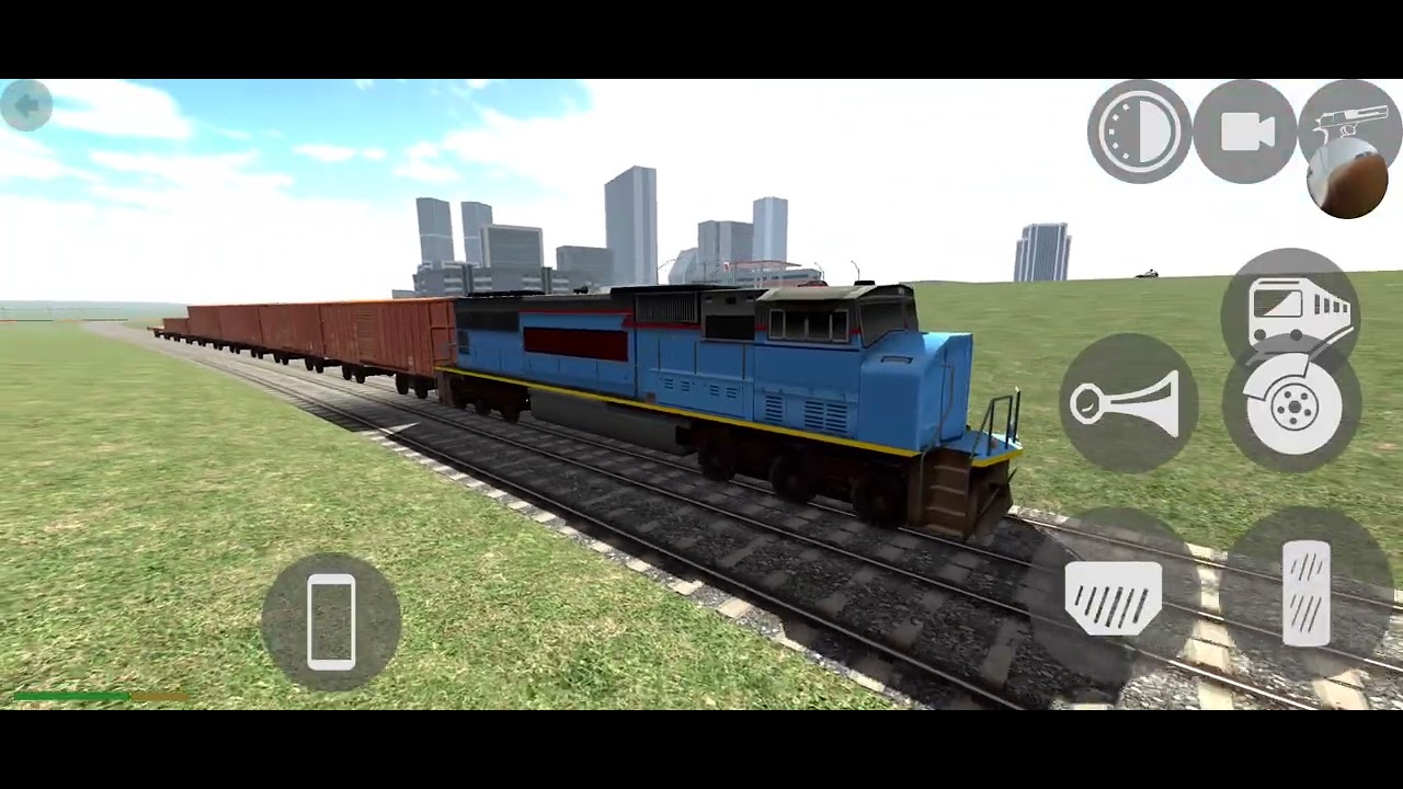 Train and ghost rider bike running parallel to each other on fun track/ 3D android gameplay 