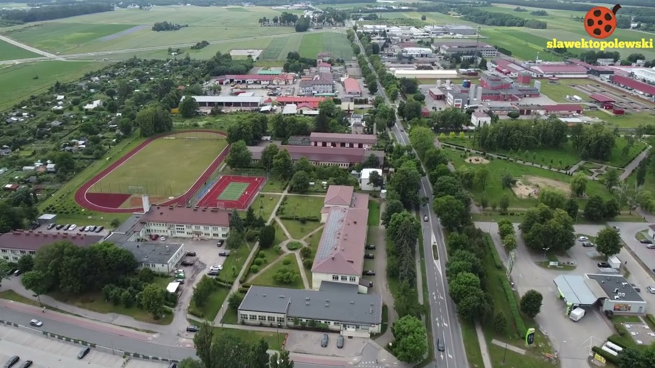 Żuromin 2024. Żuromin z lotu ptaka. Żuromin z drona