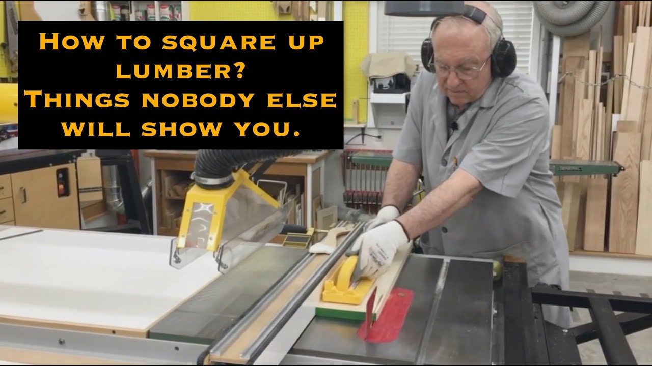 How to properly square up lumber