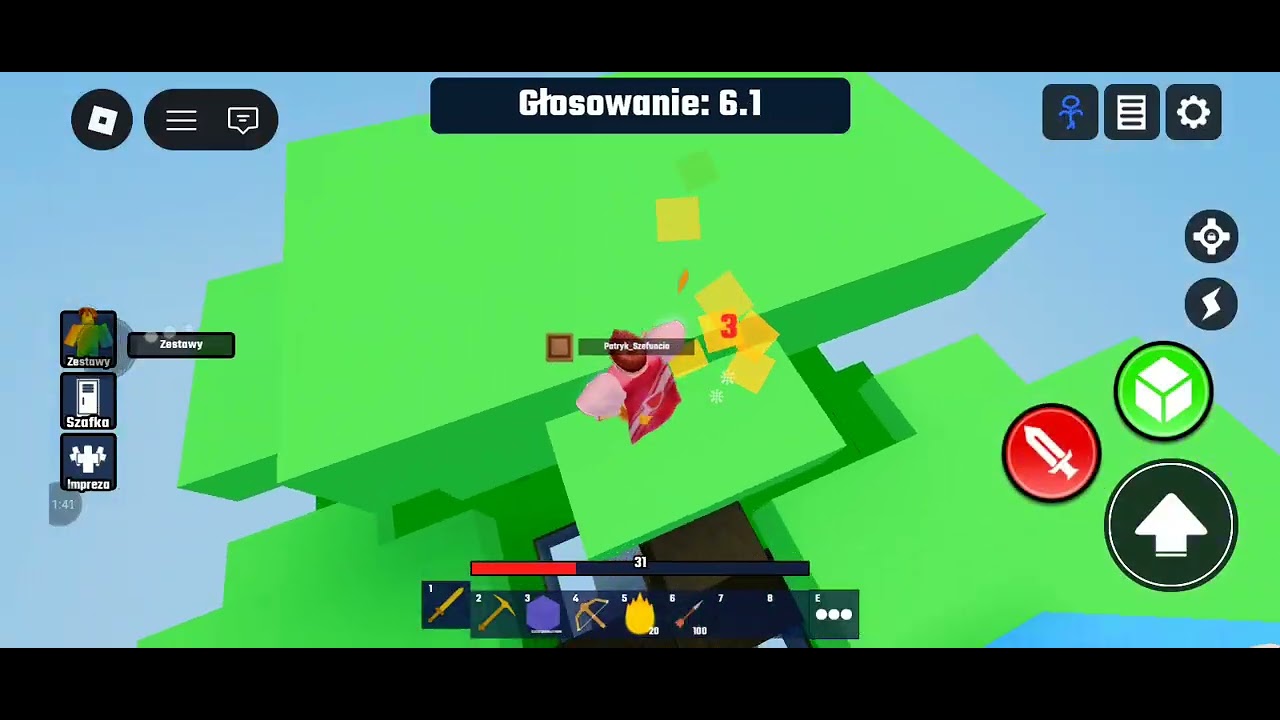 Gram z kuzynem w bedwars