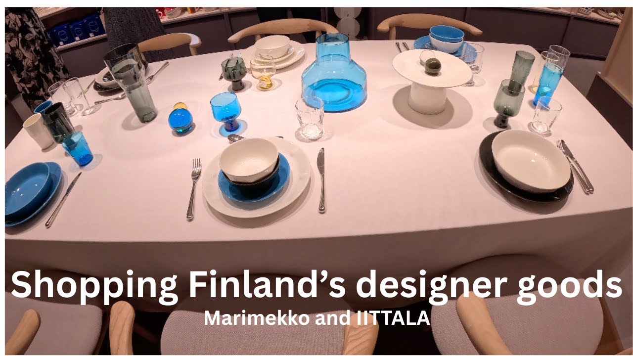 Shopping Finland's designer goods. IITTALA and MARIMEKKO