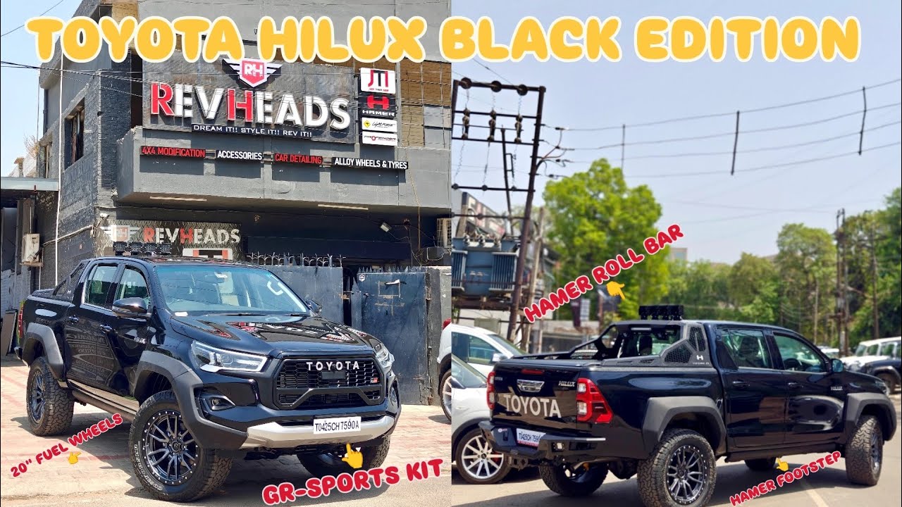 TOYOTA HILUX BLACK EDITION | GR SPORTS KIT | PROFENDER SUSPENSION | HAMER ACCESSORIES | FUEL WHEELS