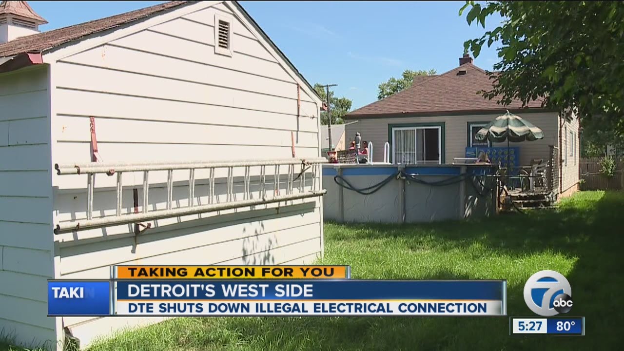 DTE shuts down illegal hookup