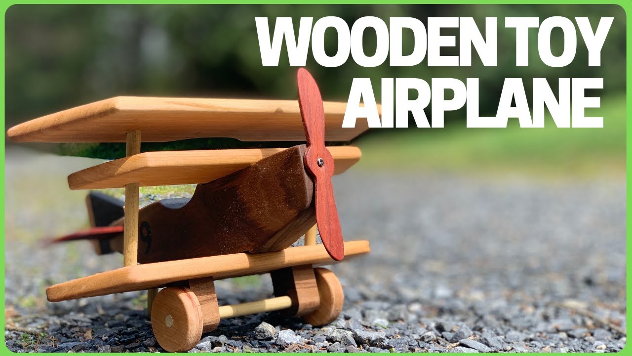 How to Make a Wooden Toy Airplane - DIY Wood Toy Project | Free Plans