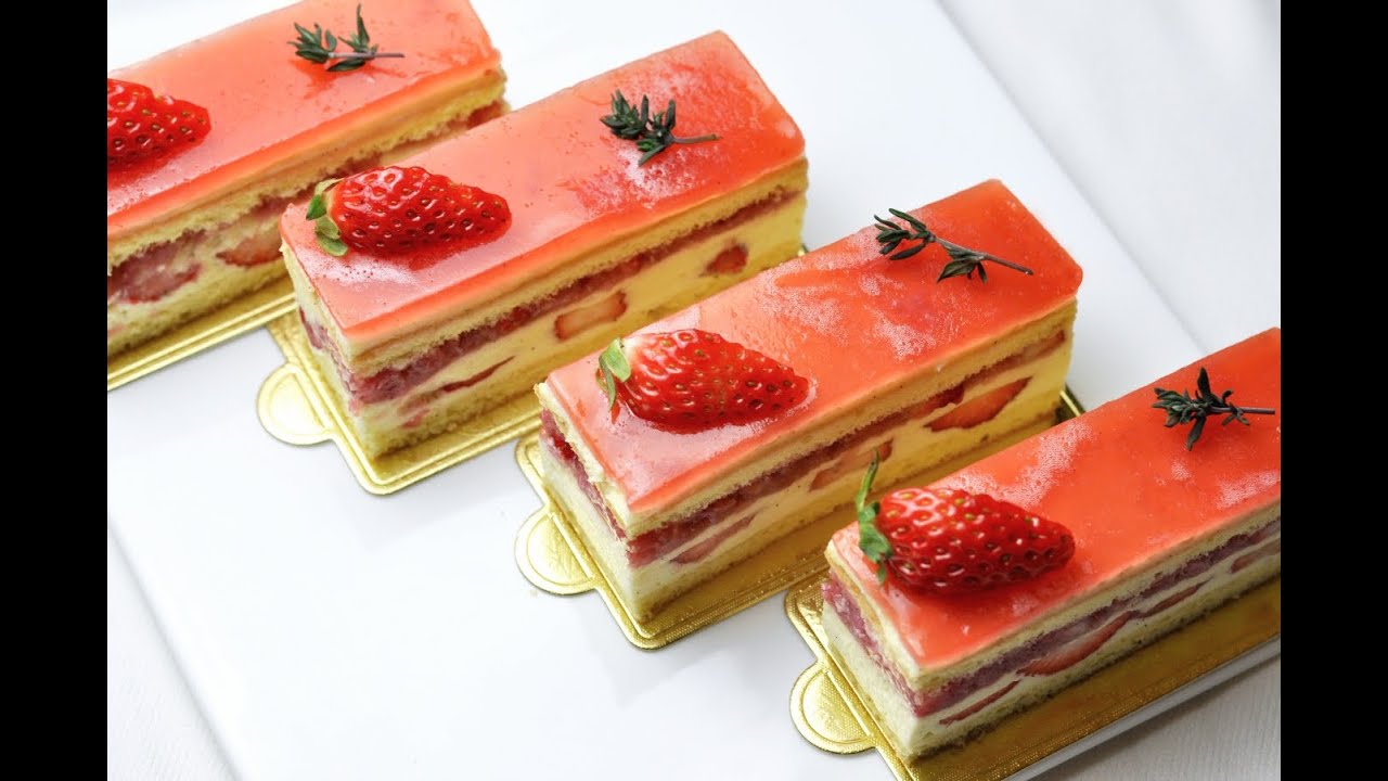 Strawberry mousse cake 草莓慕斯蛋糕－－Freesiaa Made 第40集