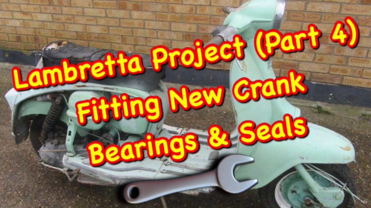 Lambretta LI125 , S3 ,1963 Project (Part 4)  Engine Rebuild, Fitting New Crank Bearings 🛵🔧