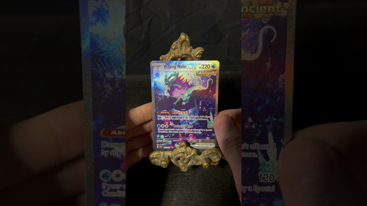 Walking Wake ex - Temporal Forces 🌟the holo and texture are awesome! #pokemontcg
