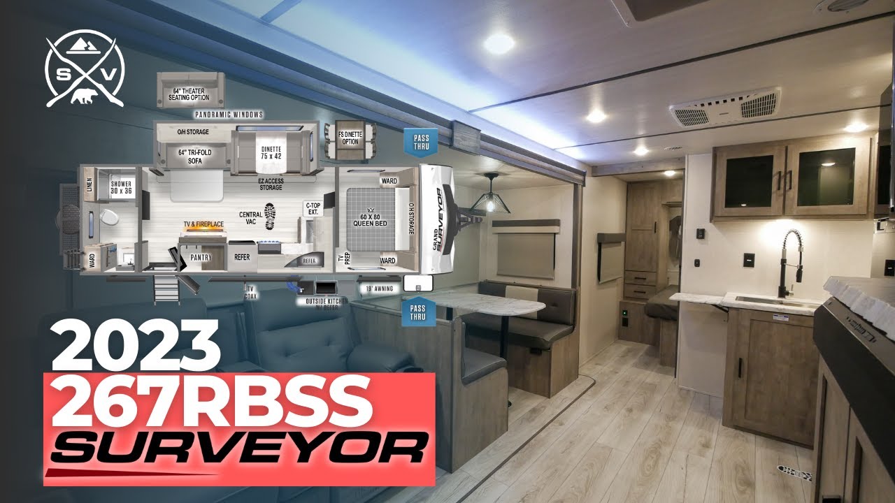 Tour the 2023 Surveyor 267RBSS Travel Trailer by Forest River