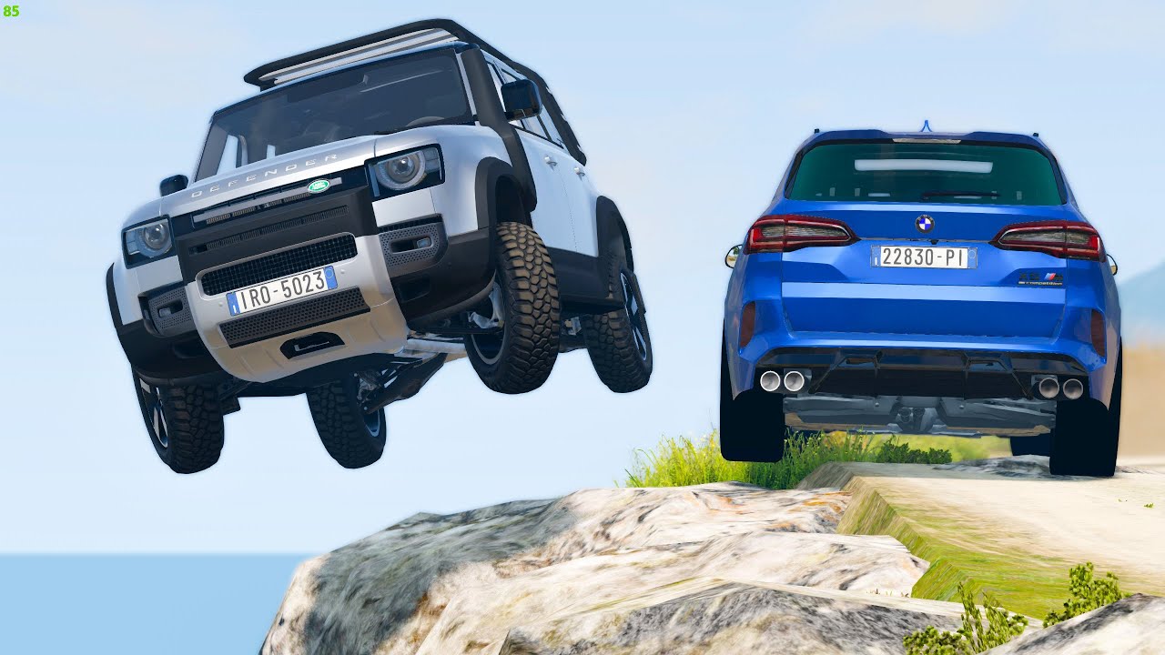 Cliff Drops Car Crashes #24 - BeamNG Drive | CRASHdriven