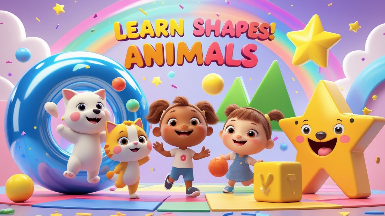 The Shapes Song + More Nursery Rhymes And Kids Learning By CocoMimi Kids