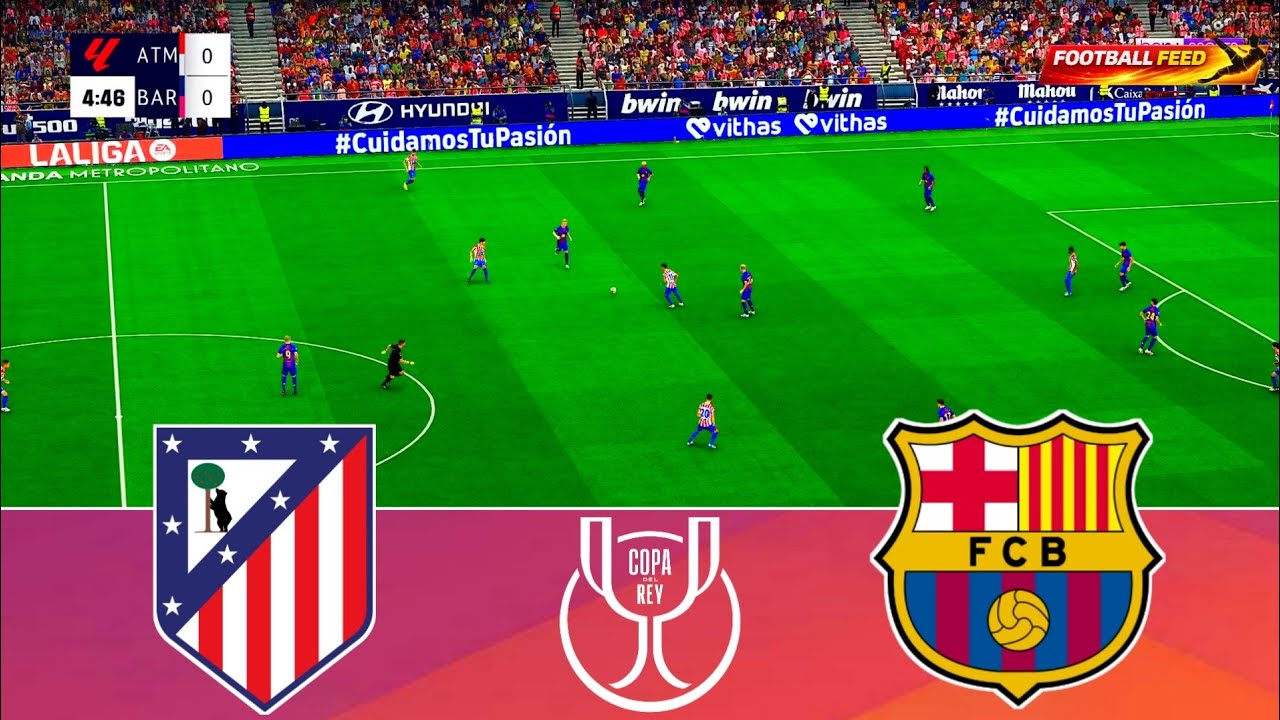 Атлетико Мадрид против Барселоны - Кубок Испании | Полуфинал | PES 21 Симуляторы