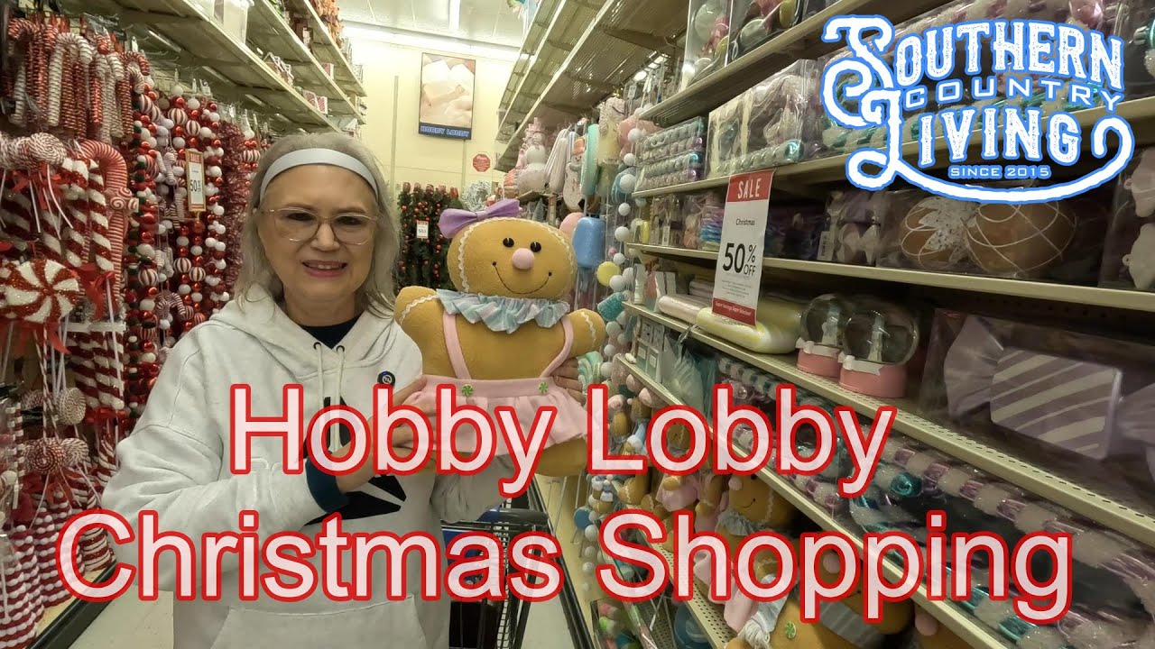 Hobby Lobby Christmas Shopping 12-3-2024  Lunch With Kim and Her Girls