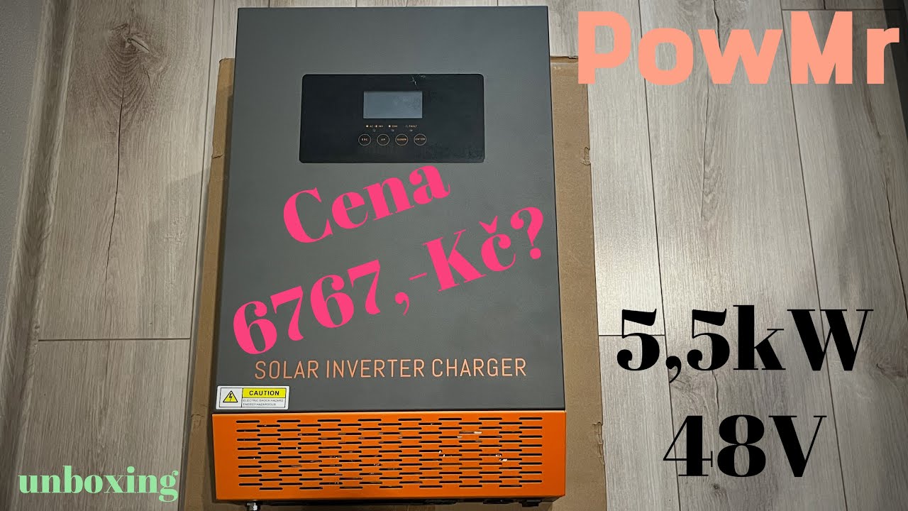PowMr 5,5kW 48V nový střídač/měnič