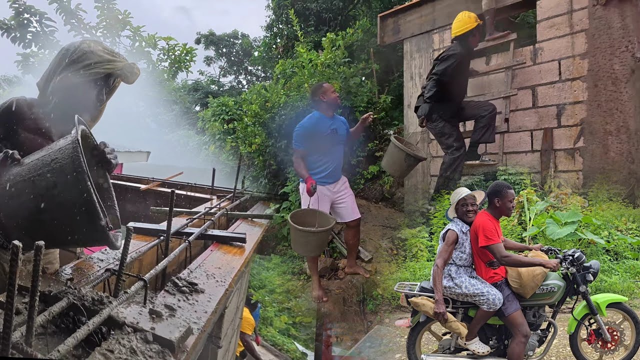 Heavy rains casting | working in heavy rain to finish bathroom | Portland