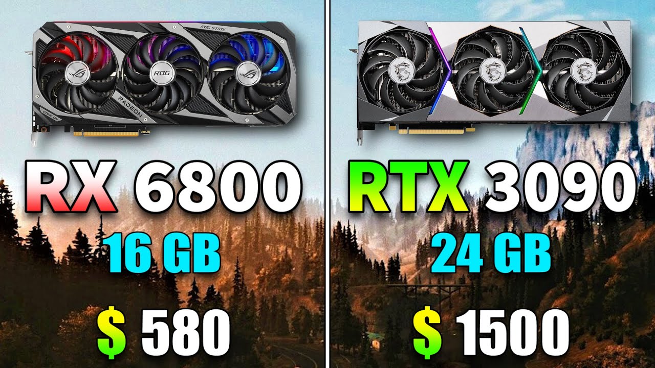 RX 6800 16GB vs RTX 3090 24GB | PC Gameplay Tested