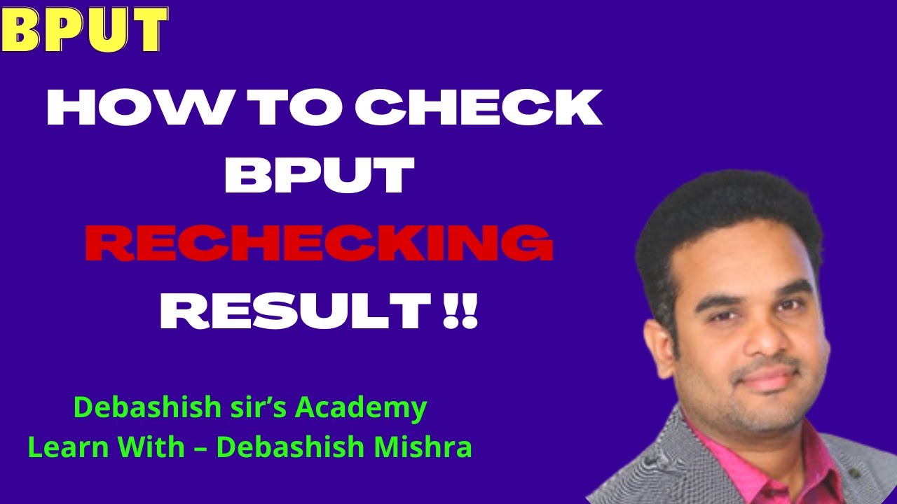 HOW TO CHECK BPUT RECHECKING RESULT ???