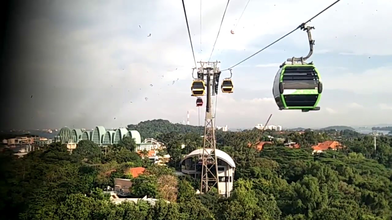 Cable car ride (Sentosa Line) Siloso Point to Merlion station