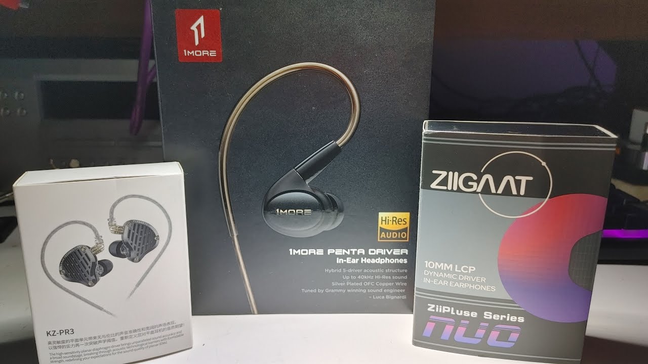 Long winded teardown of the Ziigaat Nuo, KZ PR3 and 1more Penta IEM's.