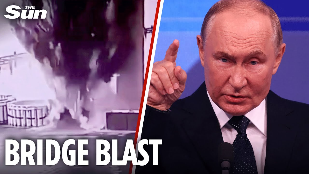 Ukraine special ops blast Putin&rsquo;s beloved Crimean Bridge with underwater bombs &lsquo;planted MONTHS ago&rsquo;