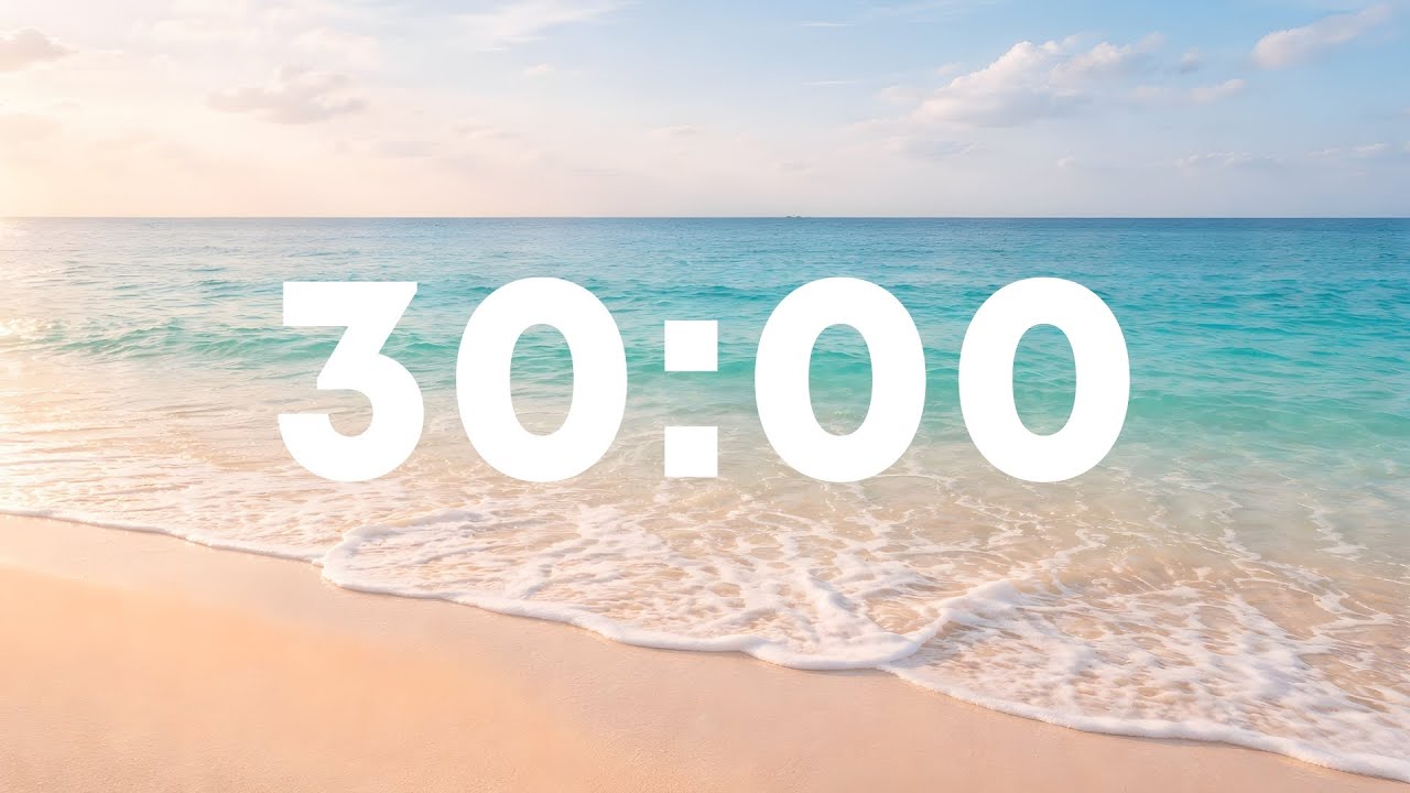 30 Minute Study Timer with Relaxing Guitar & Piano | Deep Work & Reading