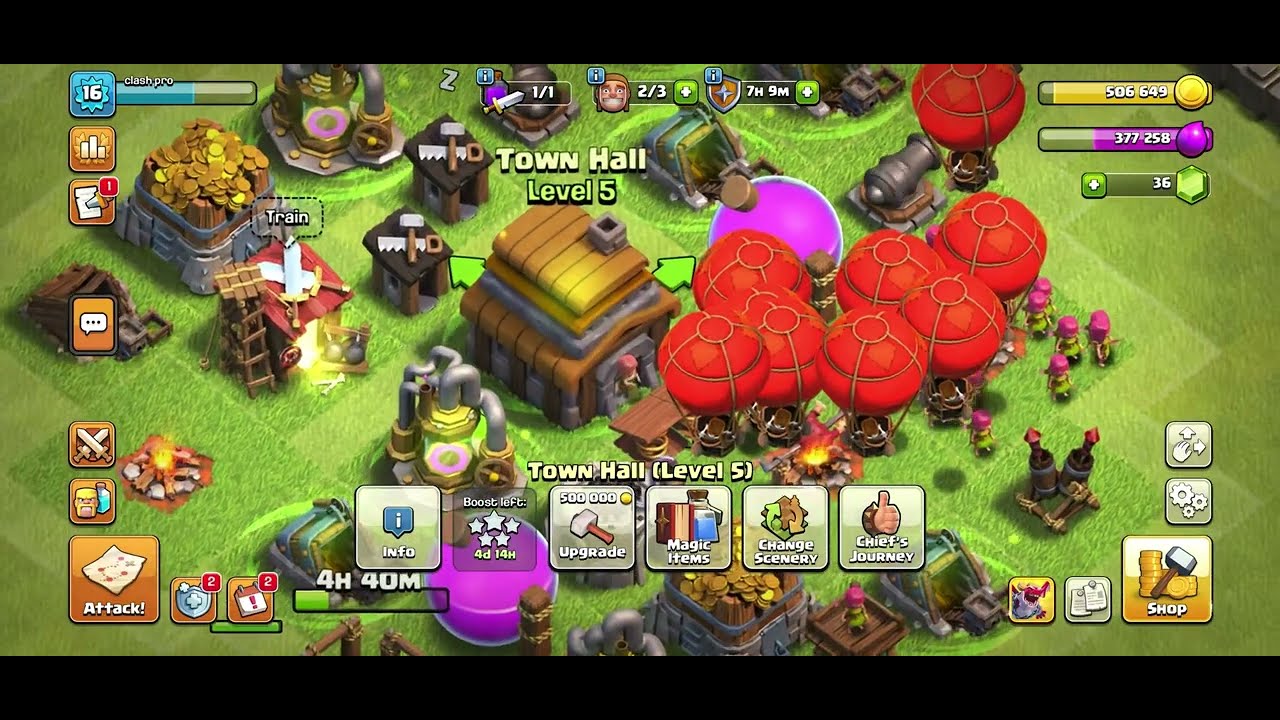 Clash of clans to max day #3