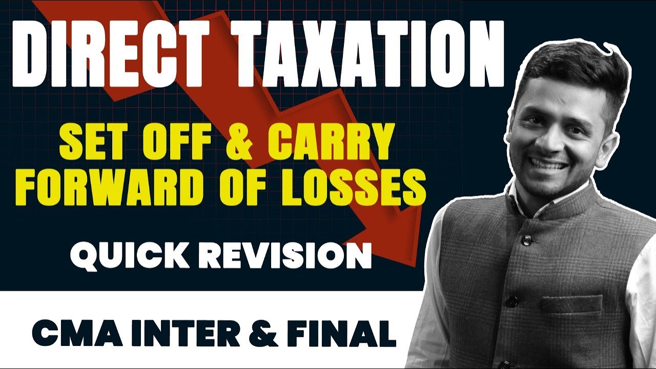 Set Off and Carry Forward of Losses Quick Revision | Direct Taxation | CMA Inter and Final