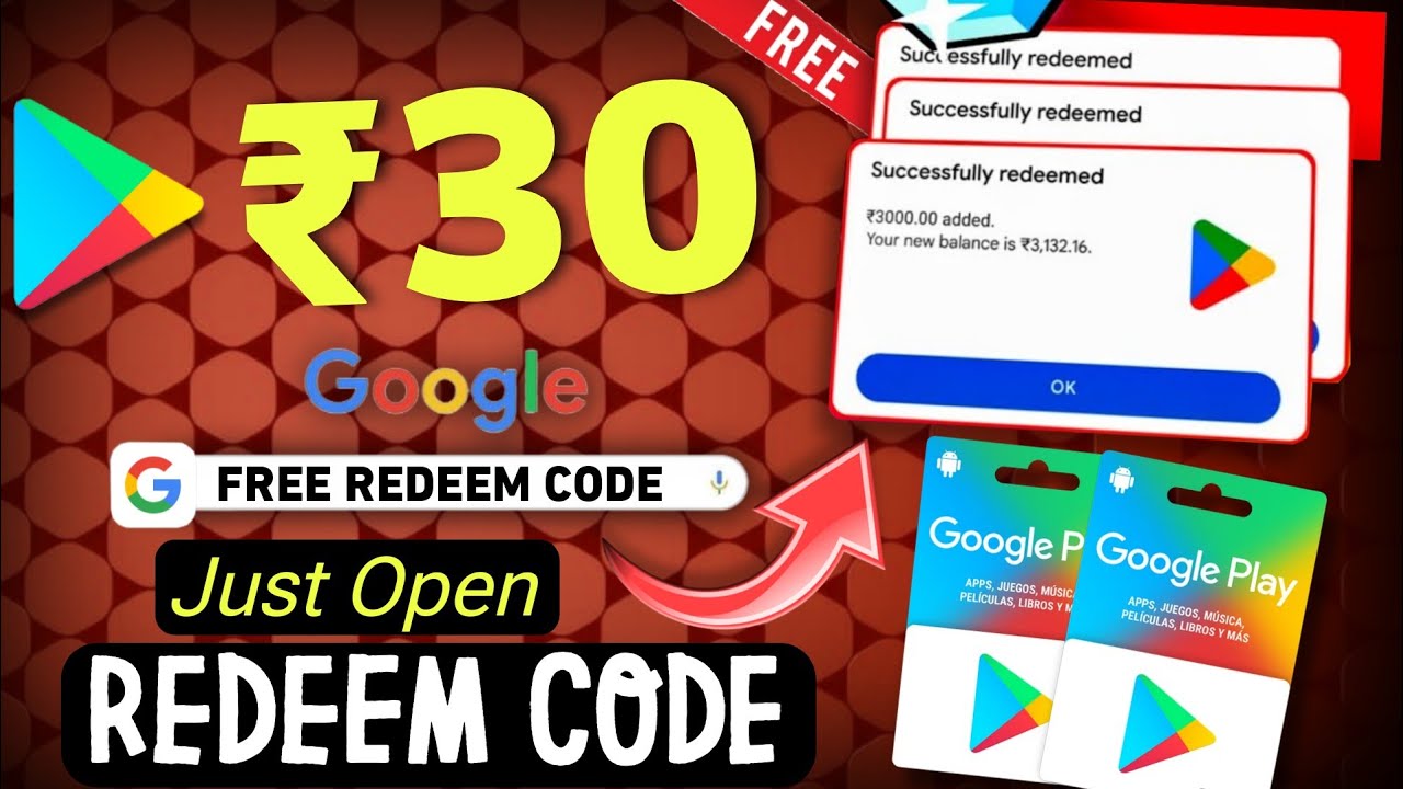 FREE REDEEM CODES INSTANT 🤩 | ₹30 REDEEM CODE FREE | HOW TO GET GOOGLE PLAY STORE REDEEM CODES FREE