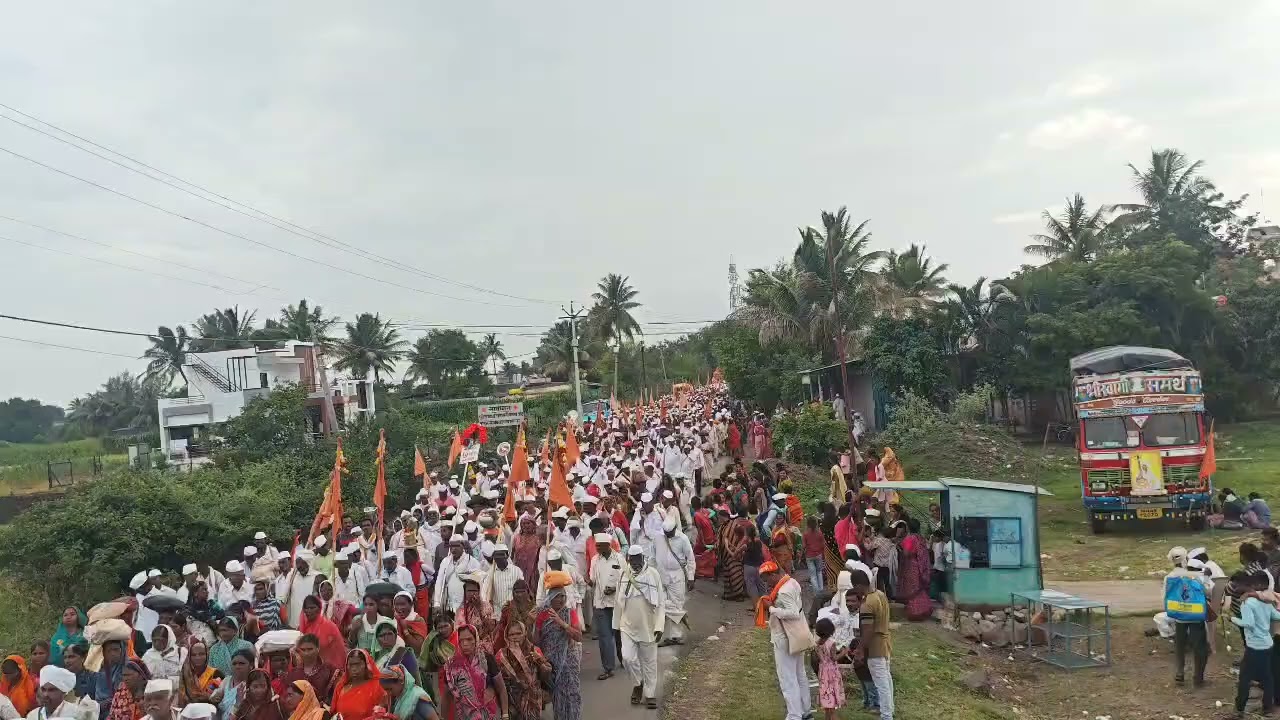 📍 श्रीपूर 📍  येथे पोहोचली श्री संत तुकाराम महाराज यांची पालखी 🚩 || पालखी सोहळा 🚩