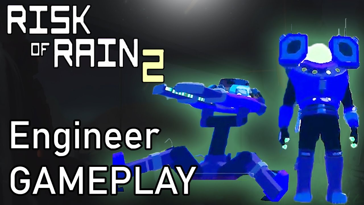 RISK OF RAIN 2 - Engineer Gameplay (solo / rainstorm difficulty)