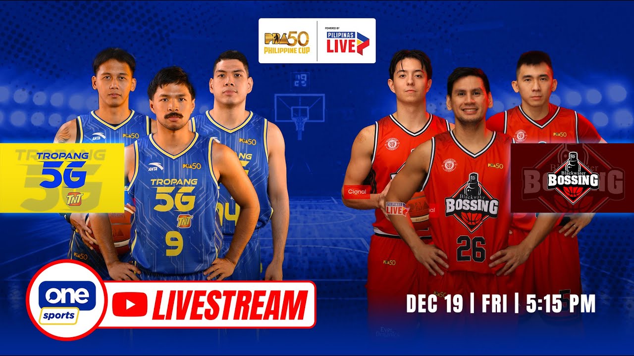 LIVE: TNT TROPANG 5G vs. BLACKWATER BOSSING | PBA 50 PHILIPPINE CUP | December 19, 2025