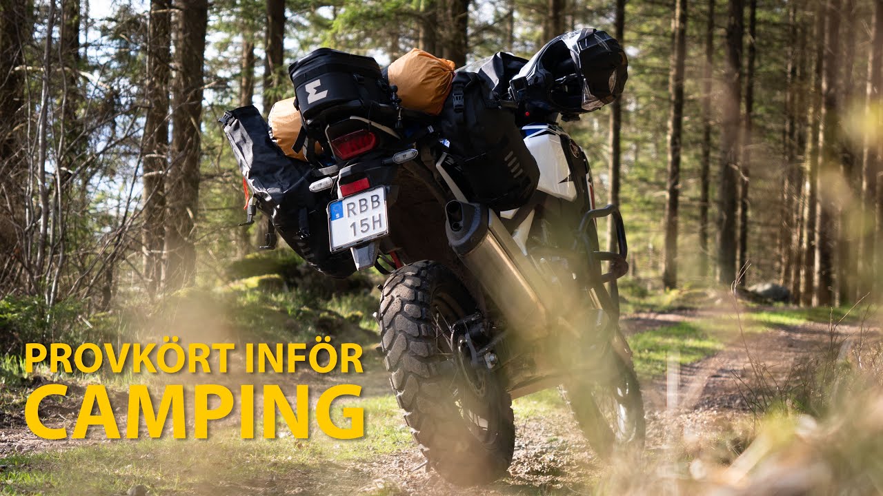 Provkört packningen inför min första MC-camping