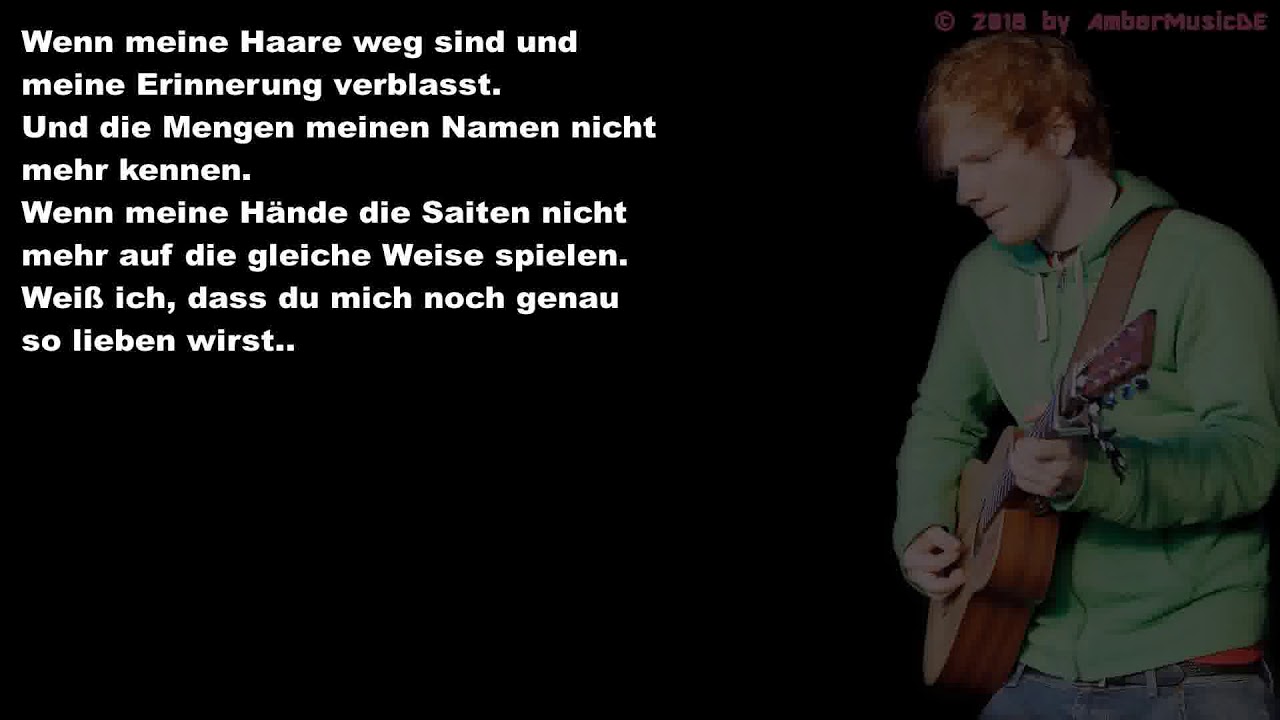 Ed Sheeran - Thinking Out Loud (Deutsche Übersetzung)