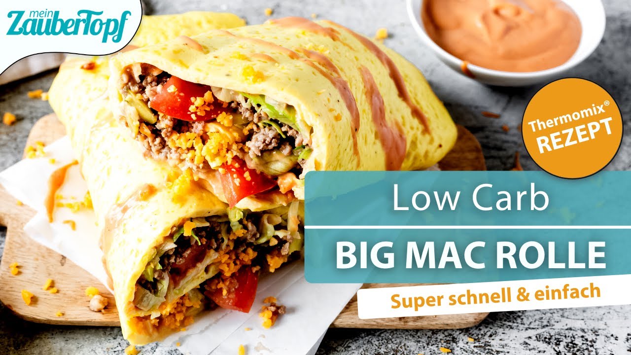 😍😍 LOW CARB Big Mac Rolle mit dem Thermomix®: So einfach zauberst du das Low Carb Highlight