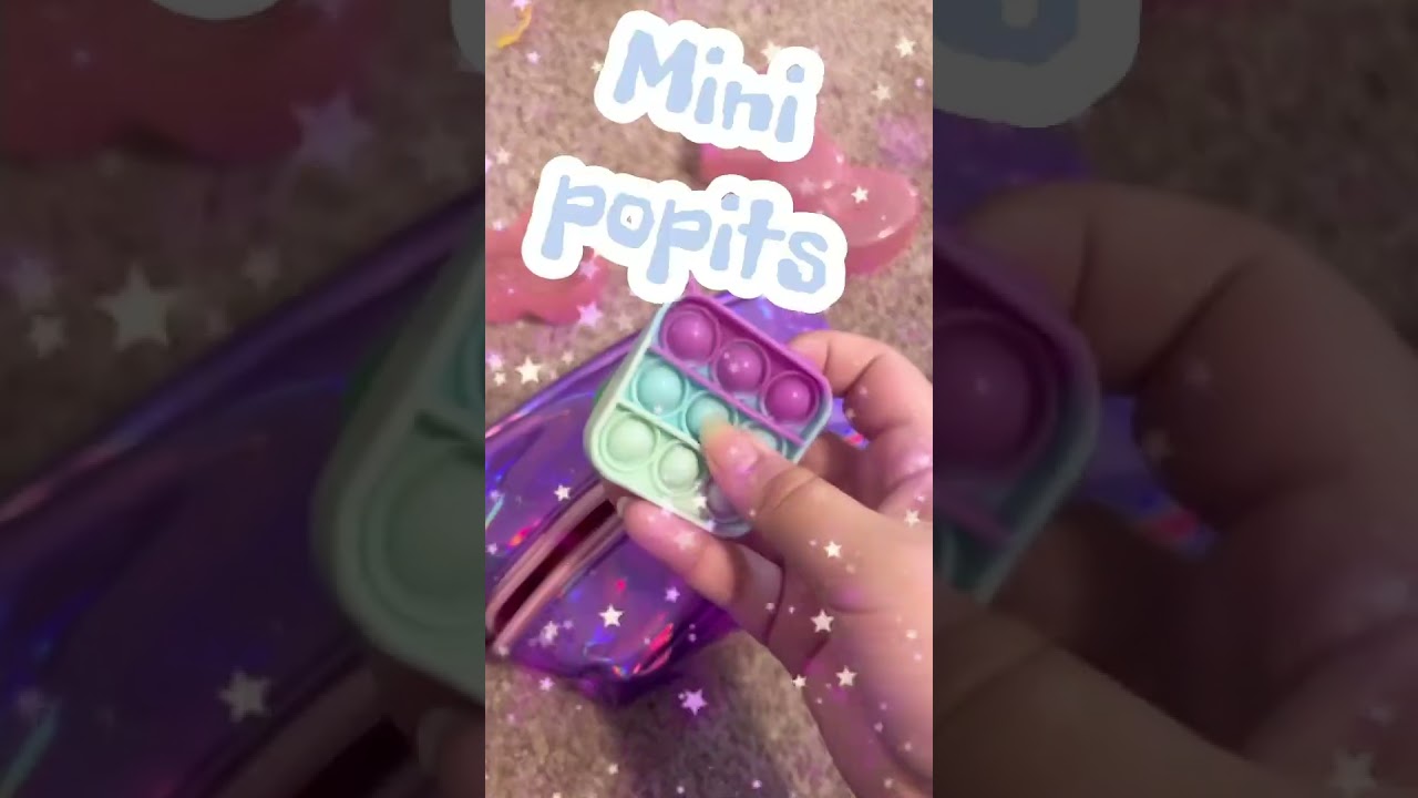 (ﾉ´ヮ´)ﾉ*:･ﾟ✧ PACK A BAG OF TOYS W ME ୭ ˚.⁺⊹ .ᐟ #fidgettoys #trinkets #messy