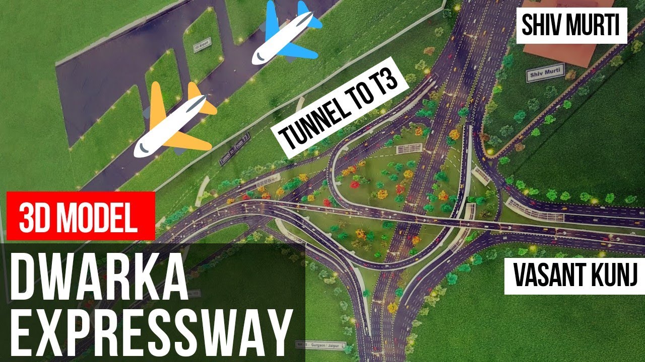 Exclusive Dwarka Expressway 3D Model Explained - Never Seen Before