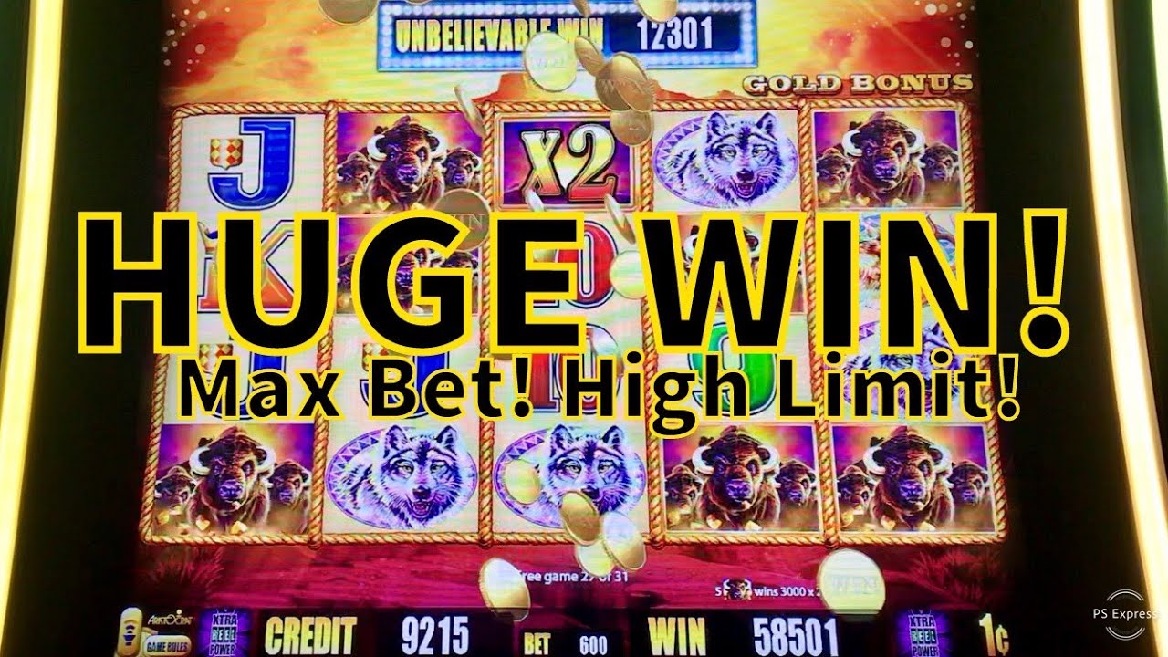 High Limit! Max Bet! Huge Buffalo Gold Bonus Spins!