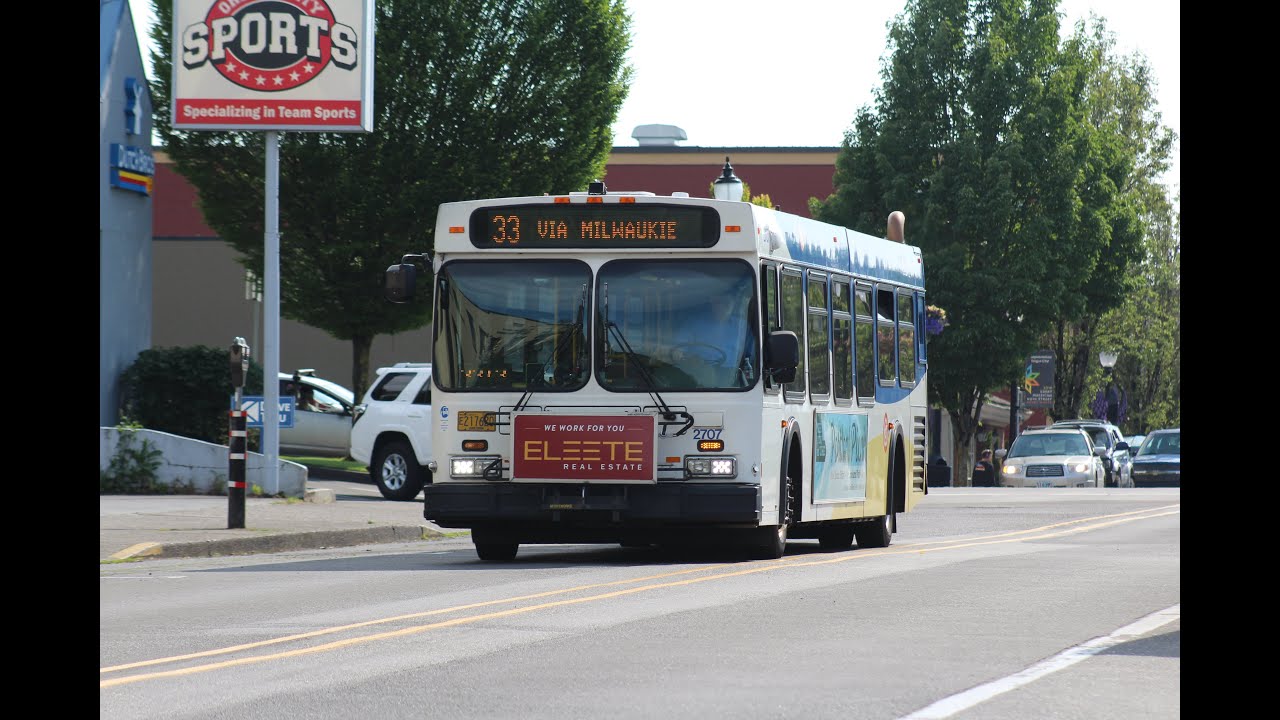 TriMet 2003 New Flyer D40LF #2707 (audio recording) on Route 33