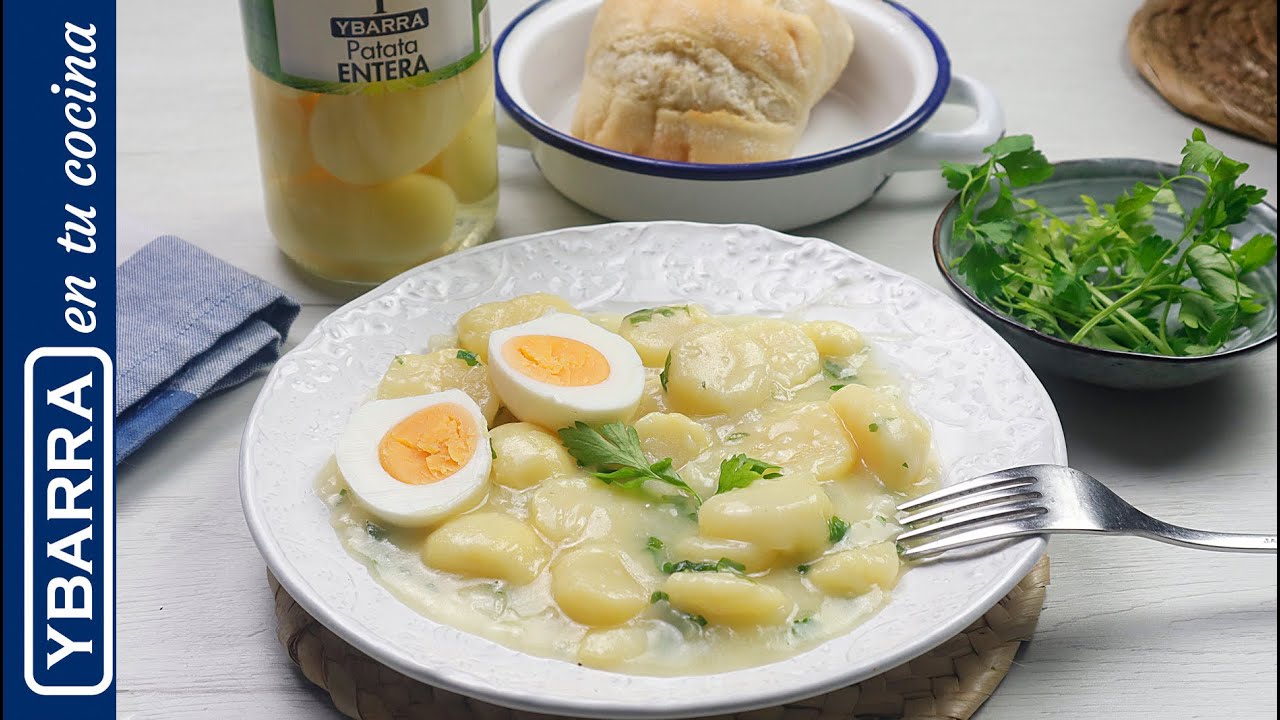 Patatas en salsa verde - Recetas Fáciles