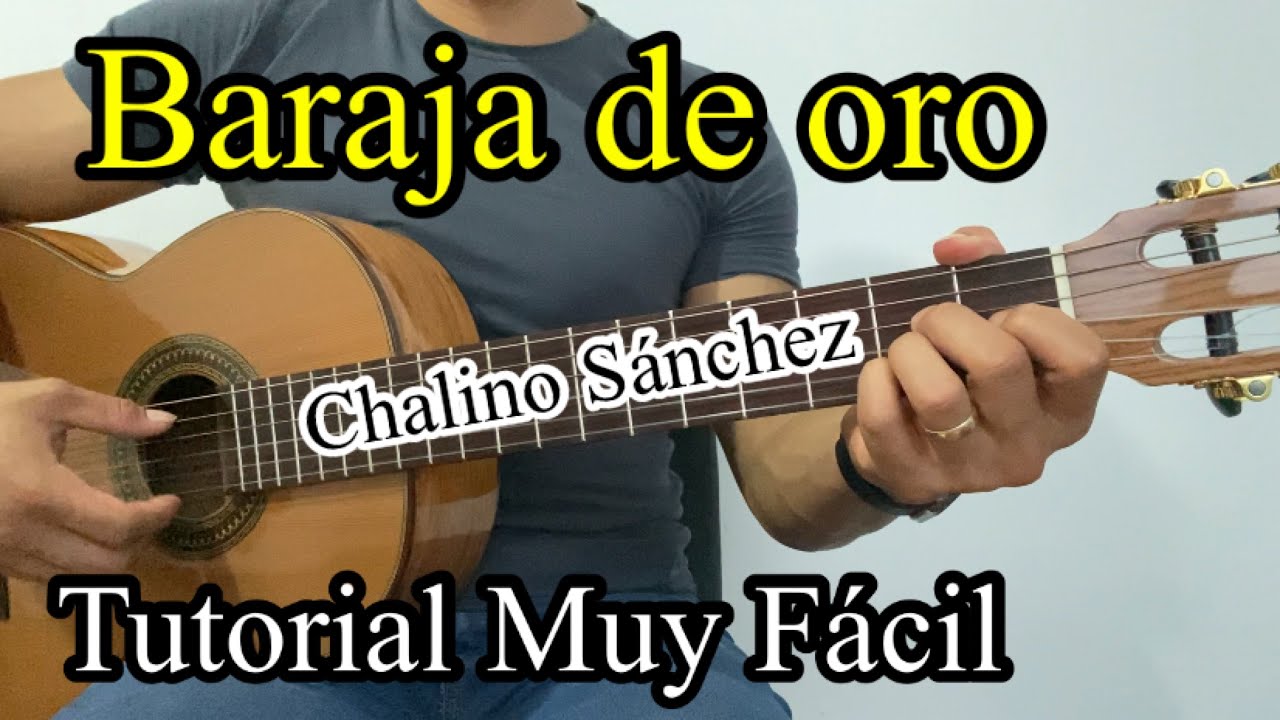 Canción muy fácil | Baraja de oro _ Chalino Sanchez _TUTORIAL 🎸