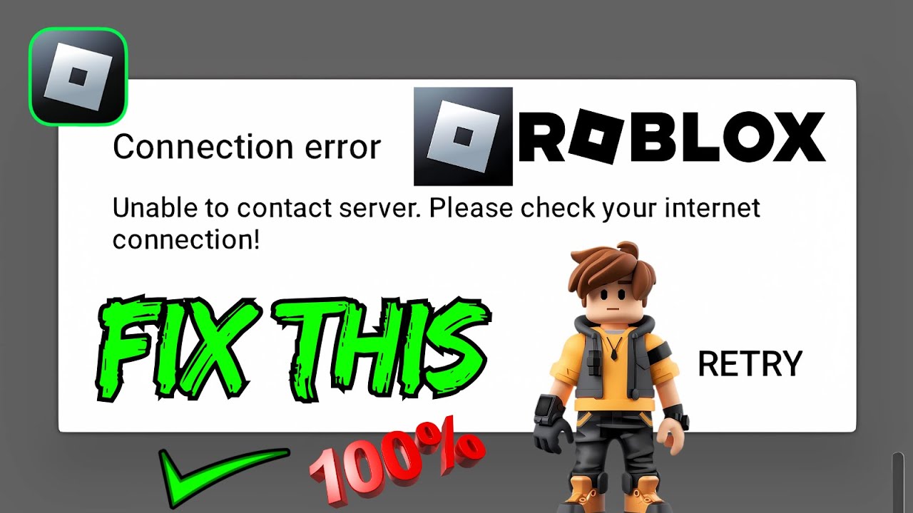 Fix Roblox: Unable to Contact Server | Internet Connection Error (Android & iOS)