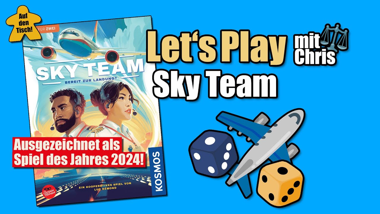 Let's Play 🎲 Sky Team von Luc Rémond | Zu Gast: Chris | Auf den Tisch!