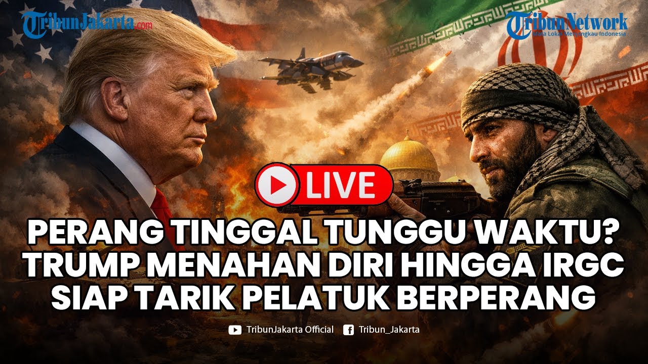🔴LIVE: Perang Tinggal Tunggu Waktu? Trump Menahan Diri hingga IRGC Siap Tarik Pelatuk Berperang