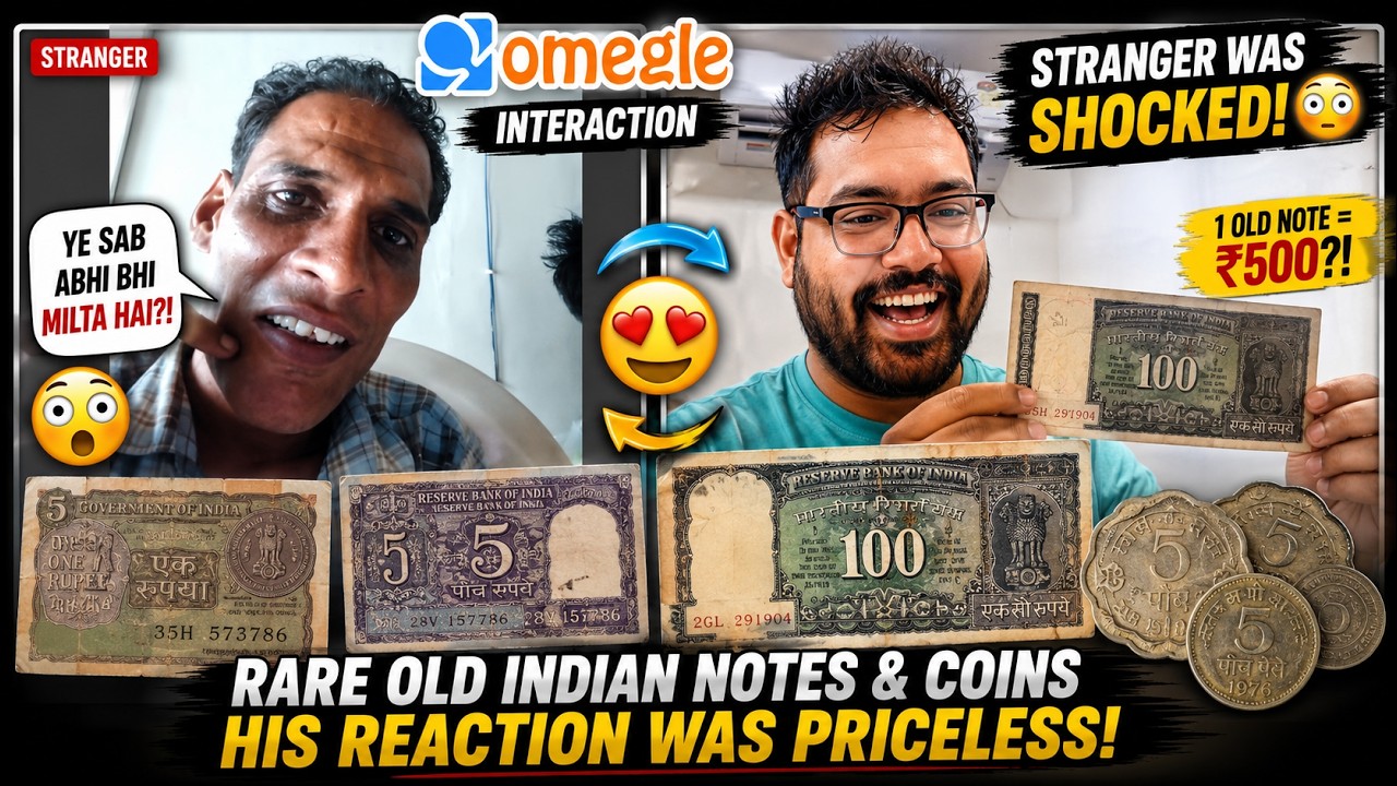 Stranger Shocked by My Old Indian Notes Collection 😳💵 | Rare Currency Reaction #reaction