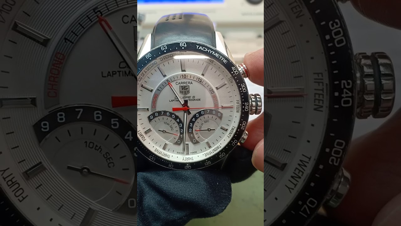 Set tag Heuer caliber s laptimer retrograde